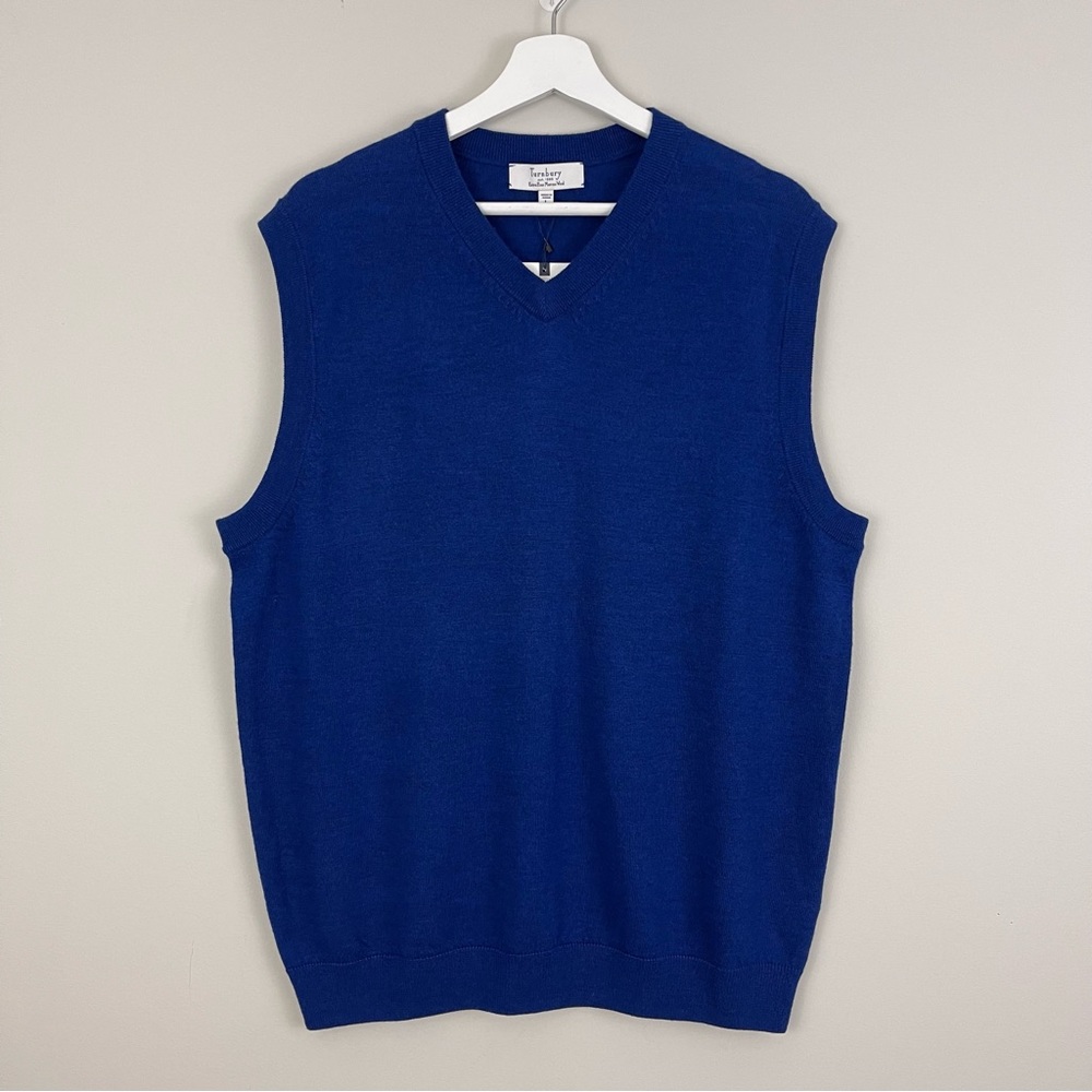 Turnbury Extra Fine Merino Wool V-Neck Sweater Vest